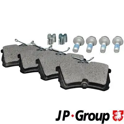 Bremsbelagsatz, Scheibenbremse Hinterachse JP GROUP 3463700210