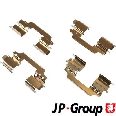 Zubehörsatz, Scheibenbremsbelag Vorderachse JP GROUP 3464003110 Bild Zubehörsatz, Scheibenbremsbelag Vorderachse JP GROUP 3464003110