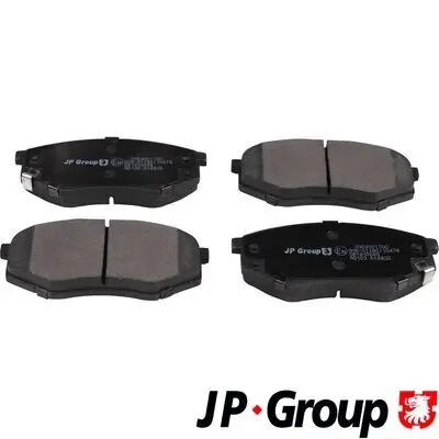 Bremsbelagsatz, Scheibenbremse Vorderachse JP GROUP 3563601700 Bild Bremsbelagsatz, Scheibenbremse Vorderachse JP GROUP 3563601700