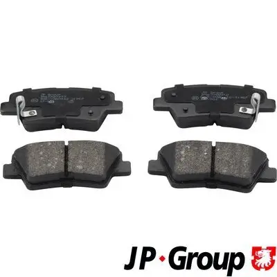 Bremsbelagsatz, Scheibenbremse Hinterachse JP GROUP 3563700910