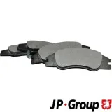 Bremsbelagsatz, Scheibenbremse Vorderachse JP GROUP 3663600810