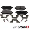 Bremsbelagsatz, Scheibenbremse Vorderachse JP GROUP 3863604610