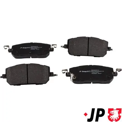 Bremsbelagsatz, Scheibenbremse Vorderachse JP GROUP 3863605010 Bild Bremsbelagsatz, Scheibenbremse Vorderachse JP GROUP 3863605010