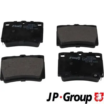 Bremsbelagsatz, Scheibenbremse Hinterachse JP GROUP 3963700610 Bild Bremsbelagsatz, Scheibenbremse Hinterachse JP GROUP 3963700610