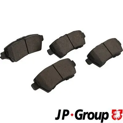 Bremsbelagsatz, Scheibenbremse Hinterachse JP GROUP 4063700410 Bild Bremsbelagsatz, Scheibenbremse Hinterachse JP GROUP 4063700410