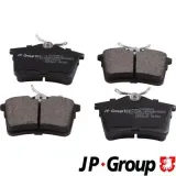 Bremsbelagsatz, Scheibenbremse Hinterachse JP GROUP 4163700910