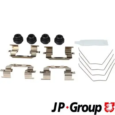 Zubehörsatz, Scheibenbremsbelag Vorderachse JP GROUP 4164002510 Bild Zubehörsatz, Scheibenbremsbelag Vorderachse JP GROUP 4164002510