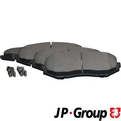 Bremsbelagsatz, Scheibenbremse Vorderachse JP GROUP 4763601110 Bild Bremsbelagsatz, Scheibenbremse Vorderachse JP GROUP 4763601110