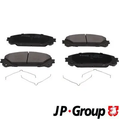 Bremsbelagsatz, Scheibenbremse Vorderachse JP GROUP 4863607510