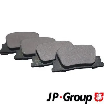 Bremsbelagsatz, Scheibenbremse Hinterachse JP GROUP 4863700610 Bild Bremsbelagsatz, Scheibenbremse Hinterachse JP GROUP 4863700610