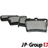 Bremsbelagsatz, Scheibenbremse Hinterachse JP GROUP 4863701210