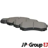 Bremsbelagsatz, Scheibenbremse Hinterachse JP GROUP 4863701710