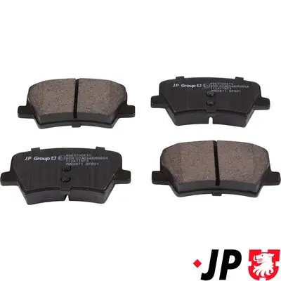 Bremsbelagsatz, Scheibenbremse Hinterachse JP GROUP 4963700510