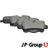 Bremsbelagsatz, Scheibenbremse Hinterachse JP GROUP 6063700210