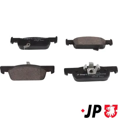 Bremsbelagsatz, Scheibenbremse Vorderachse JP GROUP 6163600510 Bild Bremsbelagsatz, Scheibenbremse Vorderachse JP GROUP 6163600510