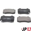 Bremsbelagsatz, Scheibenbremse Hinterachse JP GROUP 6563610410