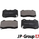 Bremsbelagsatz, Scheibenbremse Hinterachse JP GROUP 6563705110