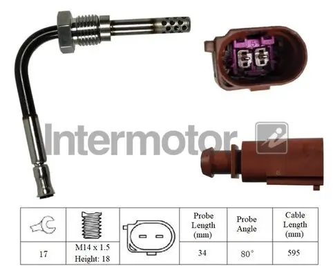 Sensor, Abgastemperatur INTERMOTOR 27067 Bild Sensor, Abgastemperatur INTERMOTOR 27067