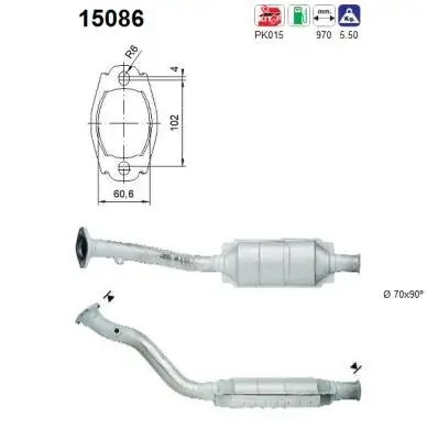 Katalysator AS 15086 Bild Katalysator AS 15086