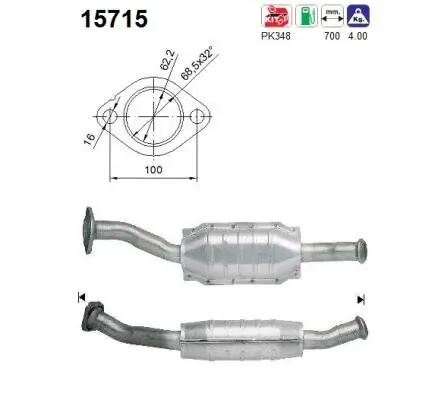 Katalysator AS 15715 Bild Katalysator AS 15715