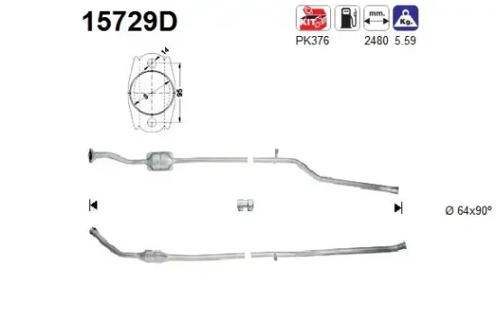 Katalysator AS 15729D Bild Katalysator AS 15729D