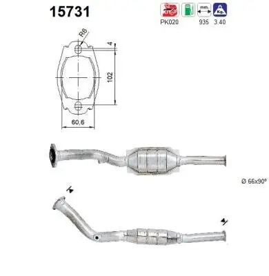 Katalysator AS 15731 Bild Katalysator AS 15731