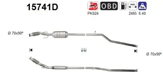 Katalysator AS 15741D Bild Katalysator AS 15741D