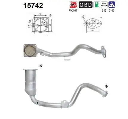 Katalysator AS 15742 Bild Katalysator AS 15742