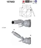 Katalysator hinten AS 15768D