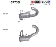 Katalysator vorne AS 15773D