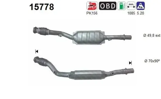 Katalysator AS 15778 Bild Katalysator AS 15778