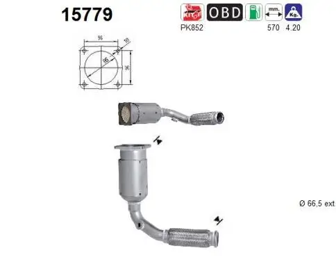 Katalysator AS 15779 Bild Katalysator AS 15779