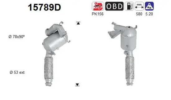 Katalysator AS 15789D Bild Katalysator AS 15789D