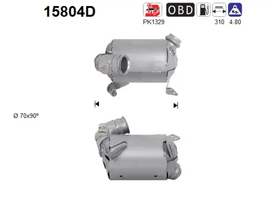 Katalysator AS 15804D Bild Katalysator AS 15804D