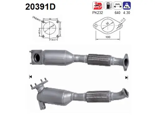 Katalysator AS 20391D Bild Katalysator AS 20391D