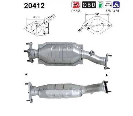 Katalysator AS 20412 Bild Katalysator AS 20412