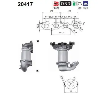 Katalysator AS 20417 Bild Katalysator AS 20417