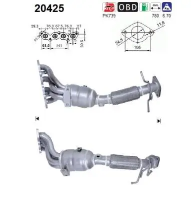 Katalysator AS 20425 Bild Katalysator AS 20425