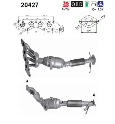 Katalysator AS 20427 Bild Katalysator AS 20427