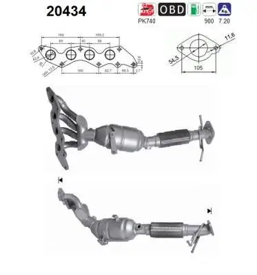 Katalysator AS 20434 Bild Katalysator AS 20434