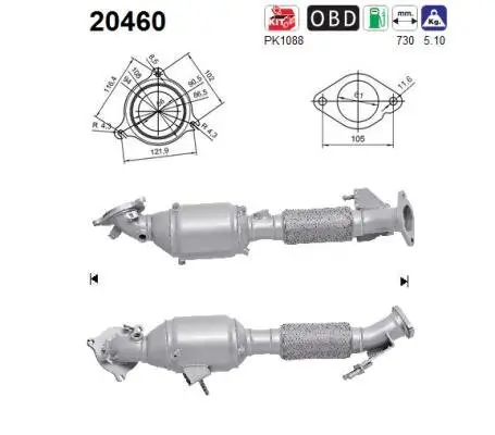 Katalysator AS 20460 Bild Katalysator AS 20460