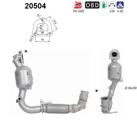 Katalysator AS 20504 Bild Katalysator AS 20504