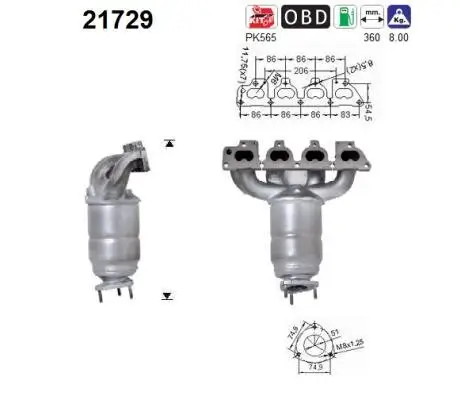 Katalysator AS 21729 Bild Katalysator AS 21729