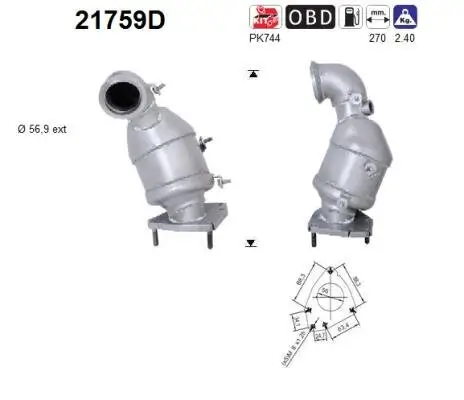 Katalysator AS 21759D Bild Katalysator AS 21759D