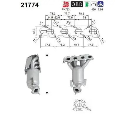 Katalysator AS 21774