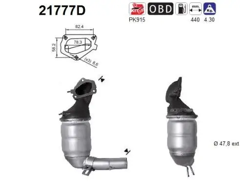 Katalysator AS 21777D Bild Katalysator AS 21777D