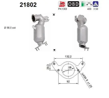 Katalysator AS 21802 Bild Katalysator AS 21802