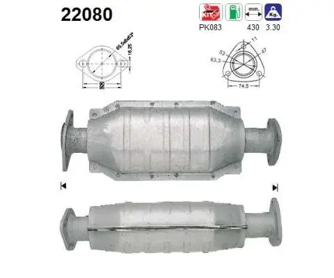 Katalysator AS 22080