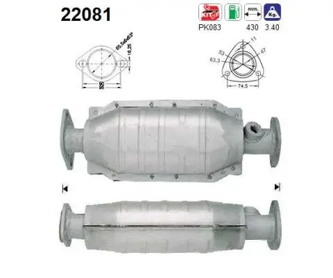 Katalysator AS 22081