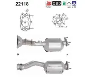 Katalysator hinten AS 22118